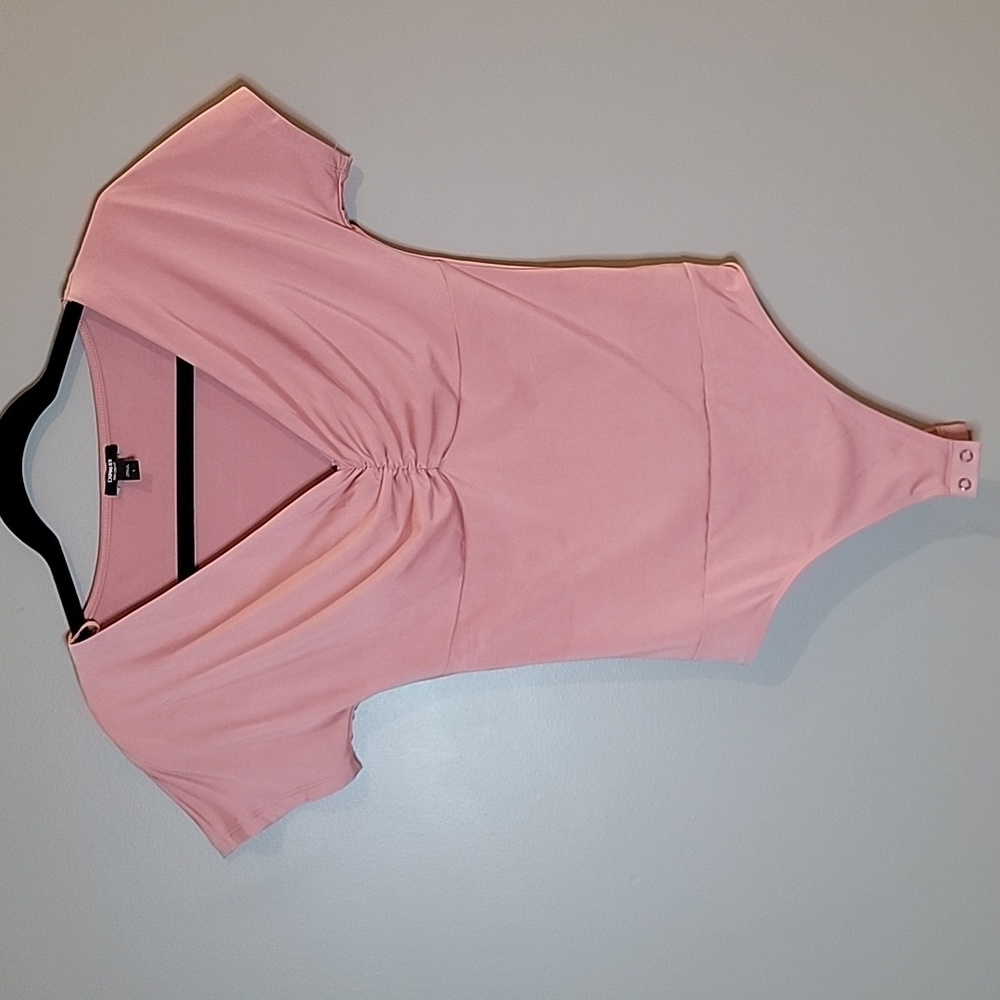 Express women's pink bodysuit size s
